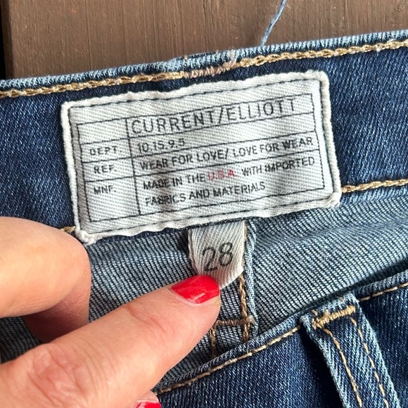 Current/Elliott The Highwaist Stiletto, Love Found Jeans Size 28 - Picture 4 of 5